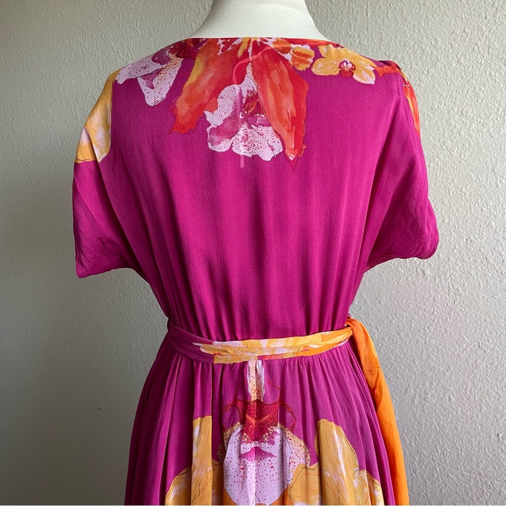 Diane Von Furstenburg Rewa Short Floral Silk Wrap dress - Picture 9 of 10